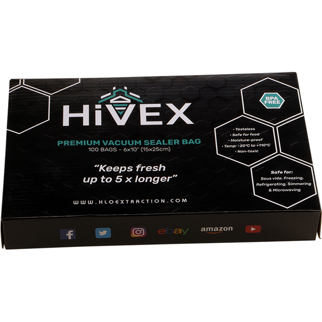 Hivex Vacuum Sealer Bags – HLO Extraction