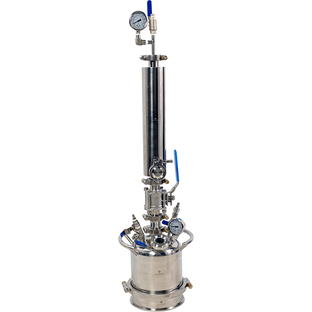 250g closed column cannabis extractor, really safe as the collection pot is closed.