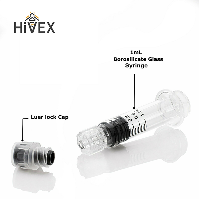 1ml Glass Syringe with Luer Lock Cap