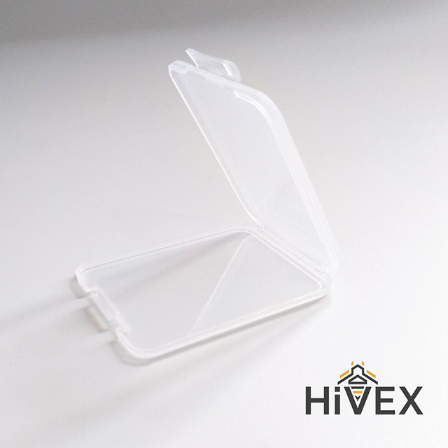 Concentrate Plastic Flip Containers Translucent Clear