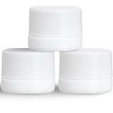 White Round Glass Jars - 5ml