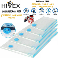 Load image into Gallery viewer, Strong Reusable Vacuum Bags 90cm x 50cm